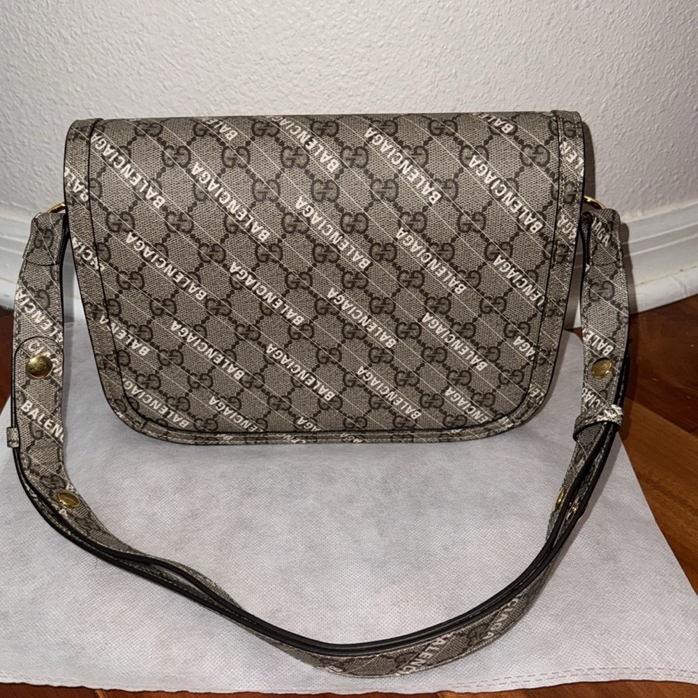 Gucci X Balenciaga "The Hacker Project" Horsebit 1955 Shoulder Bag! - Picture 3 of 8